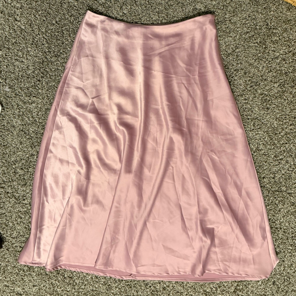 Pink Silk Skirt